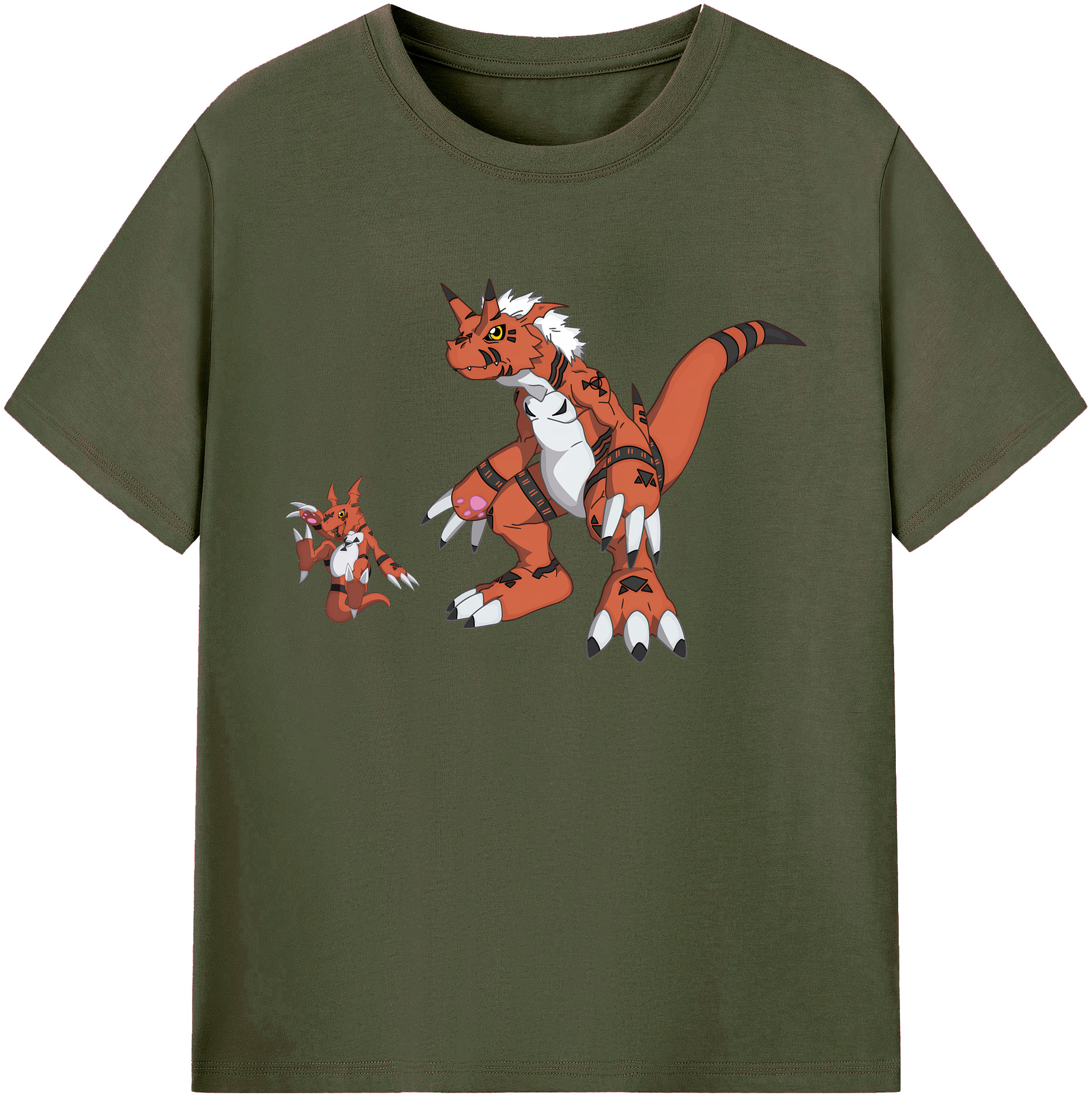 （画像用） Digimon デジタルモンスター/デジモン 綿100％ メンズ半袖Tシャツ｜肌触りやわらか＆通気性